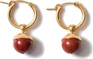 Chan Luu Semiprecious Stone Bell Hoop Earrings