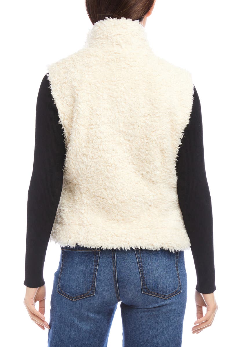Karen Kane Faux Shearling Vest, Alternate, color, 