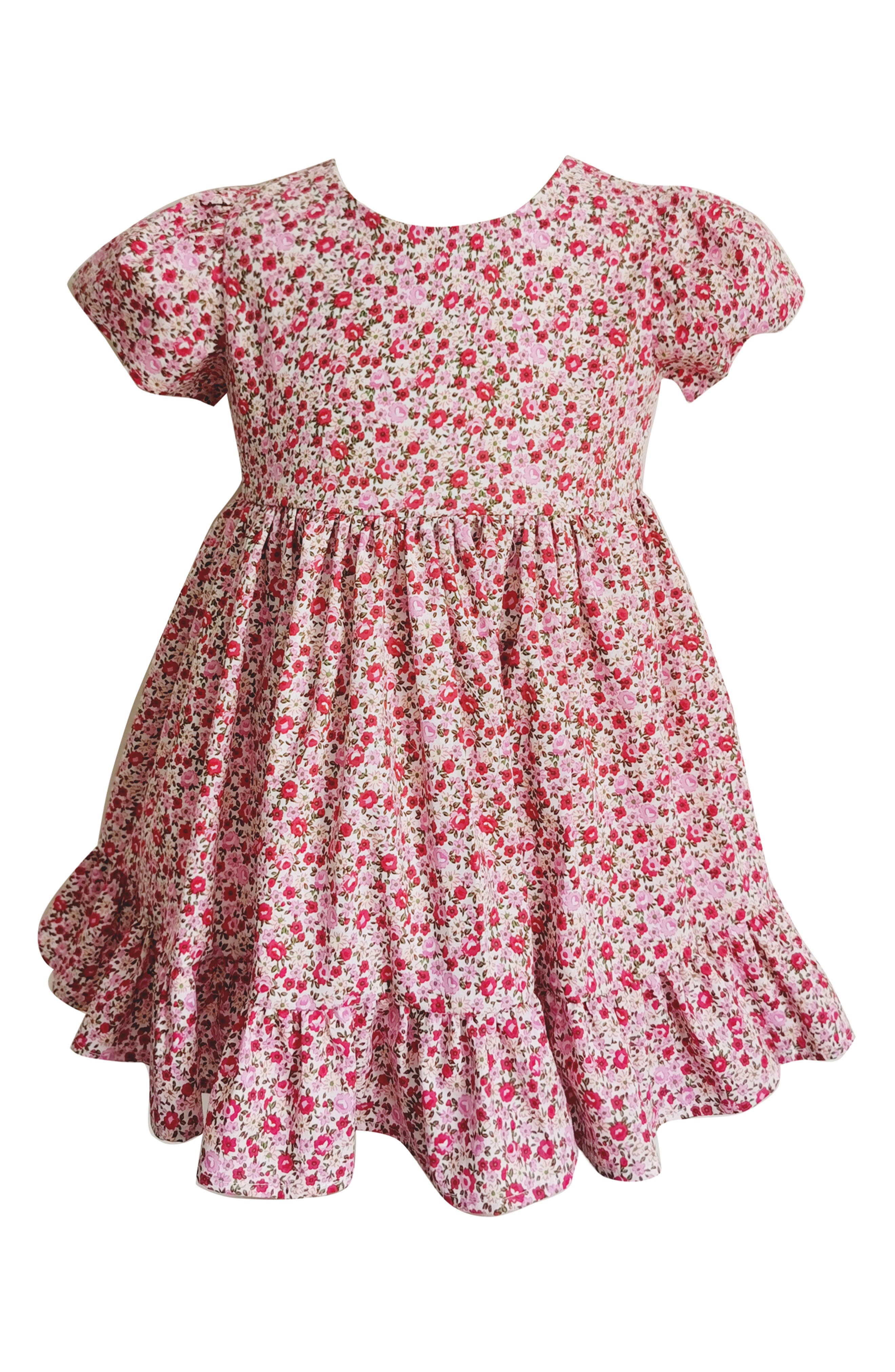 Popatu Floral Prairie Dress in Pink 
