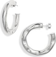 Nordstrom Hammered Hoop Earrings