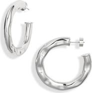 Nordstrom Hammered Hoop Earrings