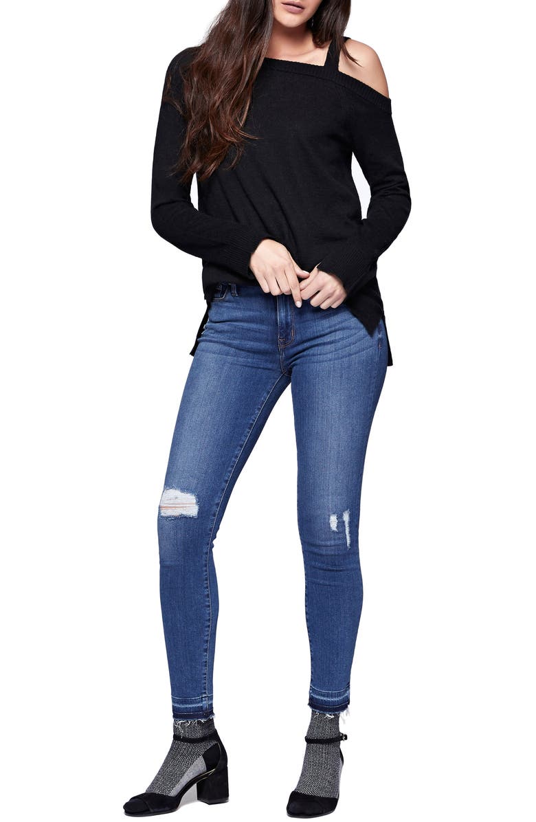 Sanctuary Camilla One-Shoulder Sweater, Alternate, color,