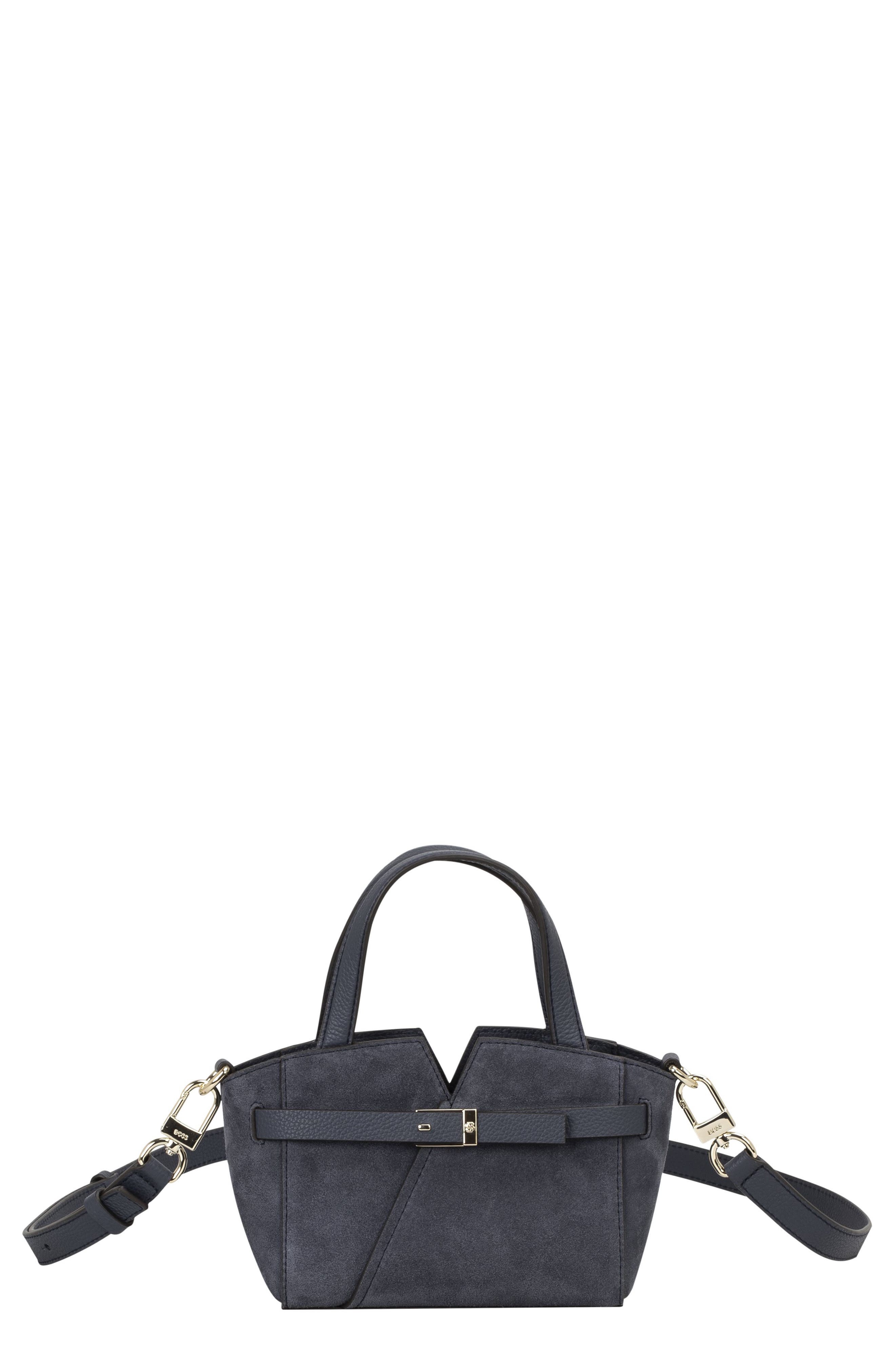 Revers Extra Small Leather Tote, Main, color, LIGHT/ PASTEL BLUE