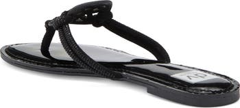 Gotie Rhinestone Strap Slide Sandal