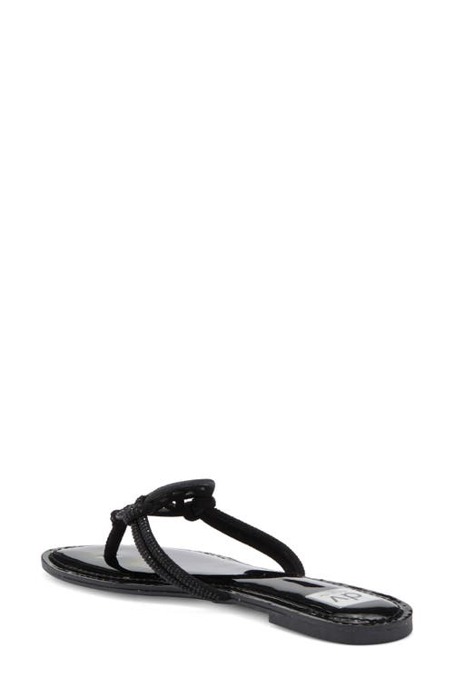 Dolce Vita Dv By  Gotie Rhinestone Strap Slide Sandal In Black Patent