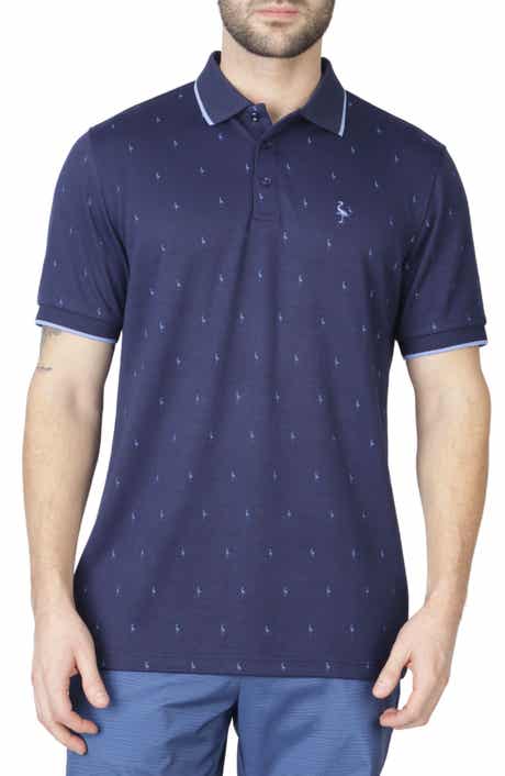 TailorByrd Byrd Print Modal Polo