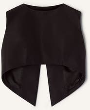 Lanvin Silk Faille Cropped Top
