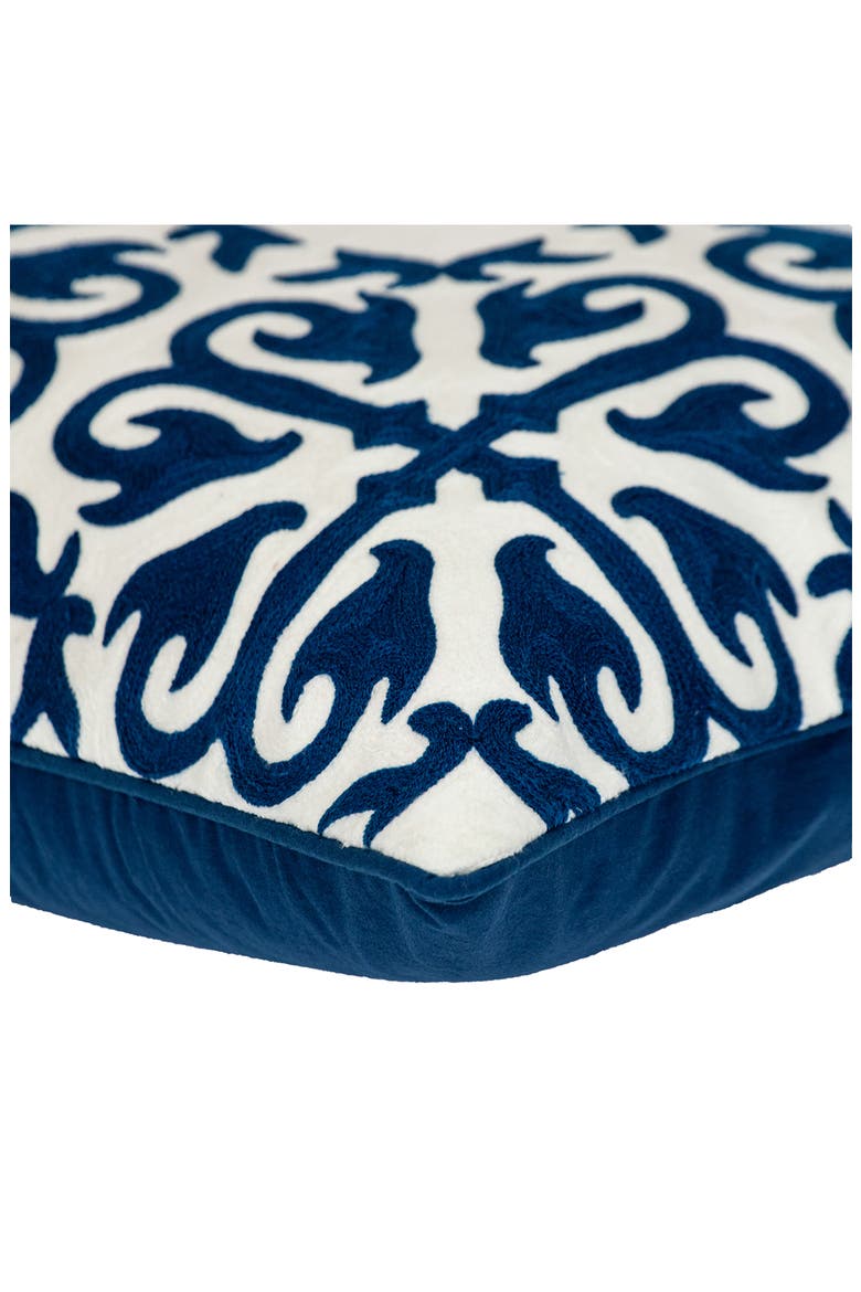Ceti Embroidered Throw Pillow, Alternate, color, BLUE