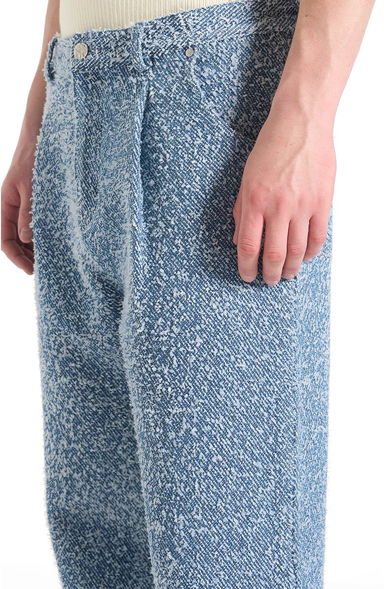 Manière De Voir Arnault Boucle Pleated Jeans, Alternate, color, Blue