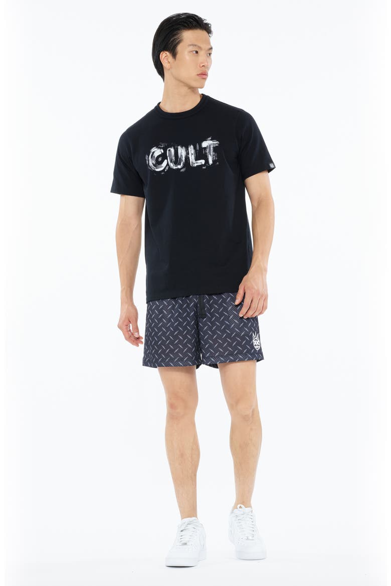 Print Mesh Shorts, Alternate, color, DIAMOND PLATE