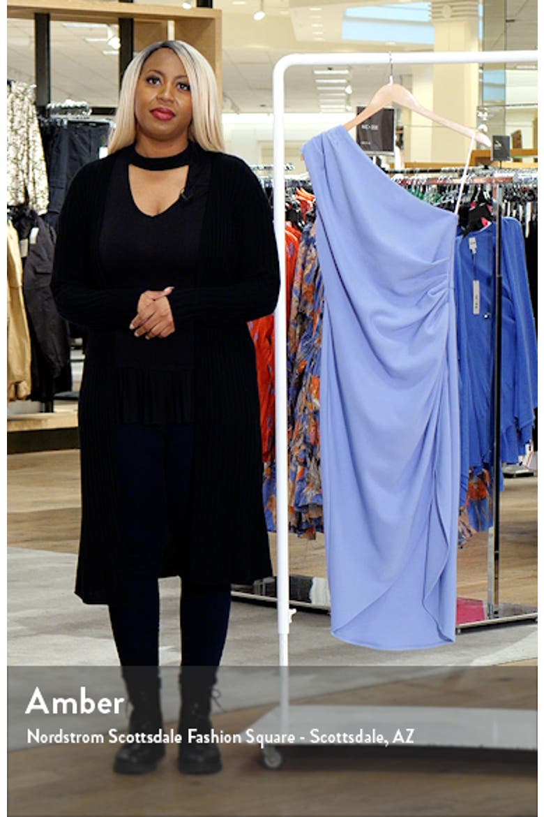 Xara One-Shoulder Asymmetric Crepe Cocktail Dress video