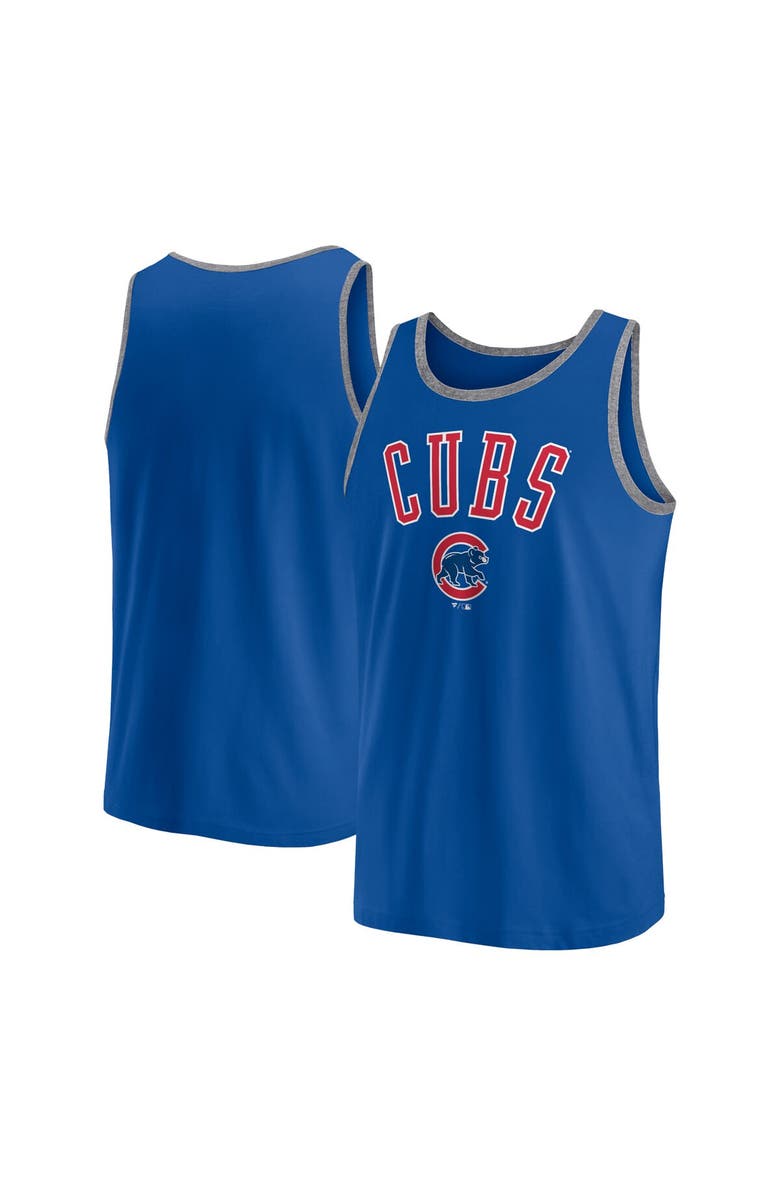 FANATICS Men's Fanatics Royal Chicago Cubs Bet Tank Top, Main, color, Royal