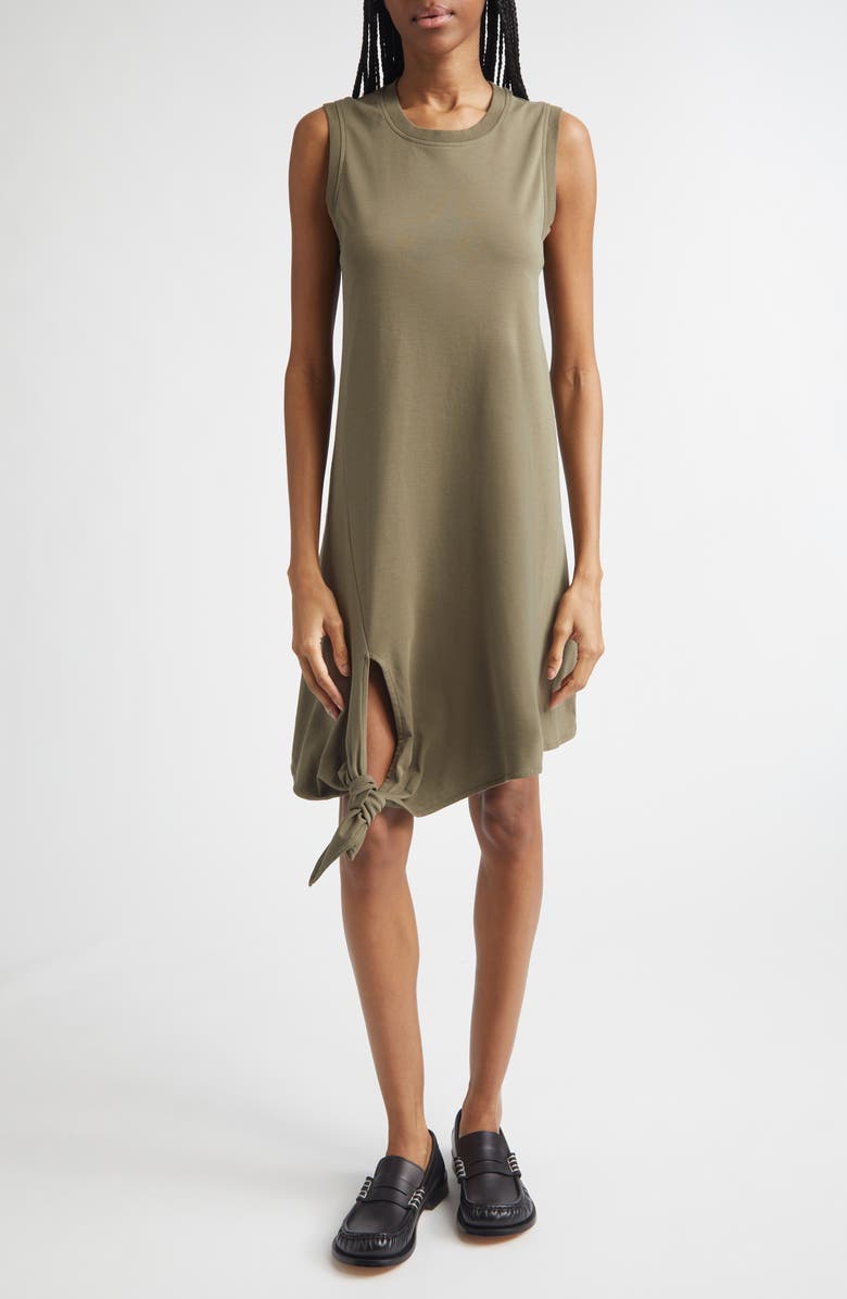 JW Anderson Hem Knot Tank Dress, Main, color, Khaki