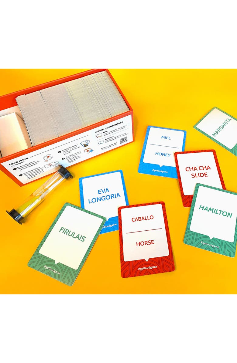 Tragos Get Loud The Bilingual Guessing Word Game,Party Game, Age 8+, Alternate, color, Multicolored