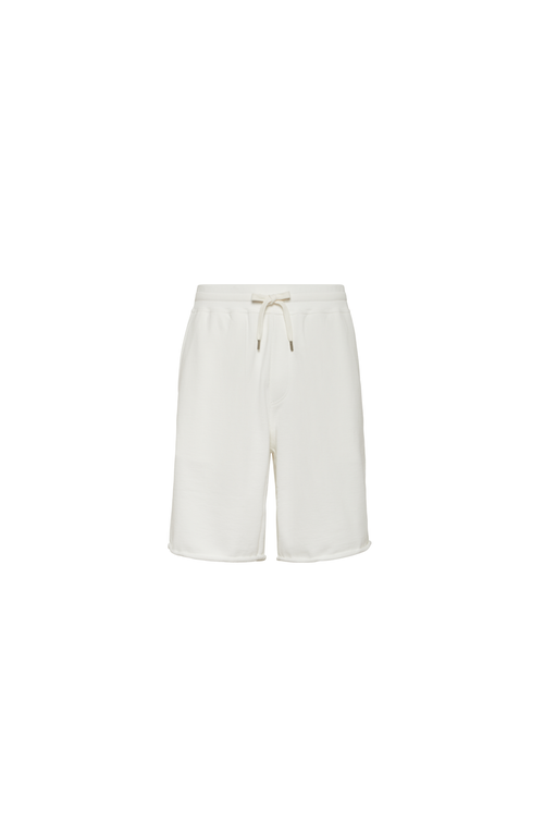 Brunello Cucinelli Bermuda Shorts With Cargo Pockets In White