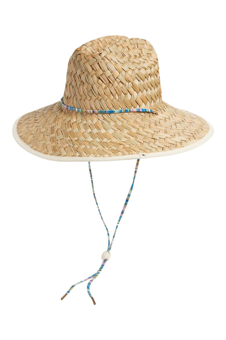 Mixed Surf Straw Sun Hat, Main, color, NATURAL/ BLUE