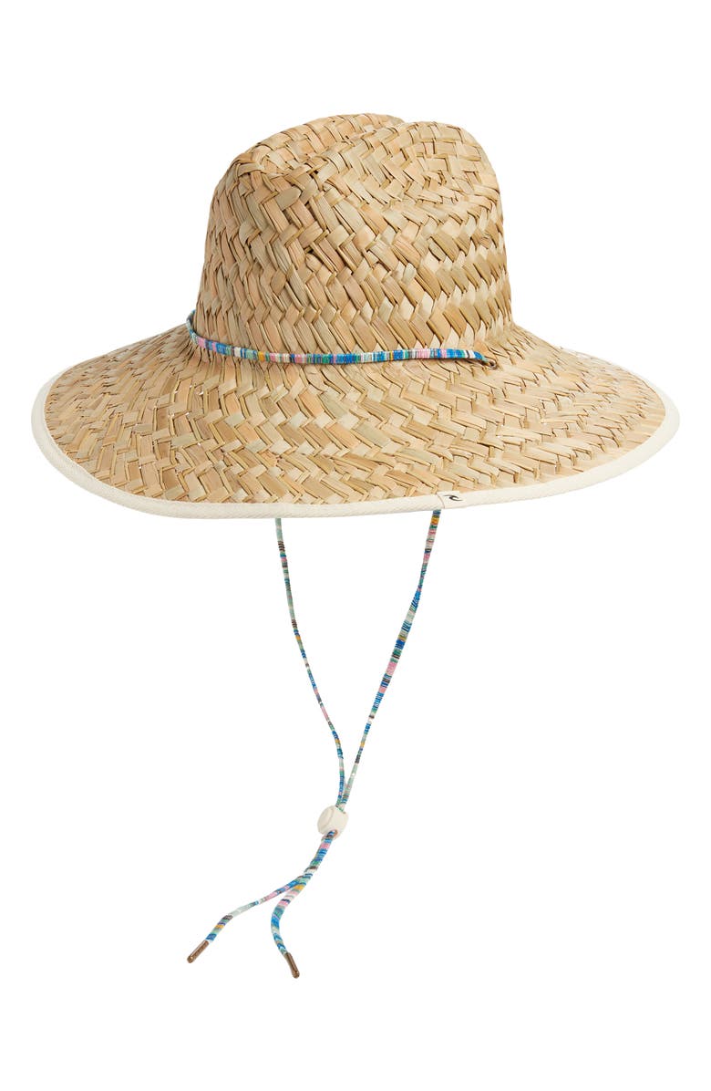 Rip Curl Mixed Surf Straw Sun Hat, Main, color, Natural/ Blue