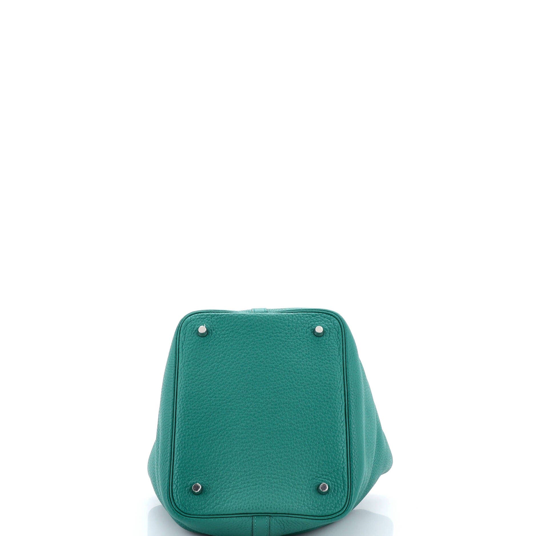 Pre-Owned Hermes Picotin Lock Bag Clemence MM, Alternate, color, Vert Vertigo