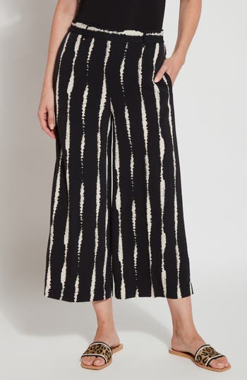 LYSSÉ LYSSÉ RHEA CROP WIDE LEG PULL-ON PANTS