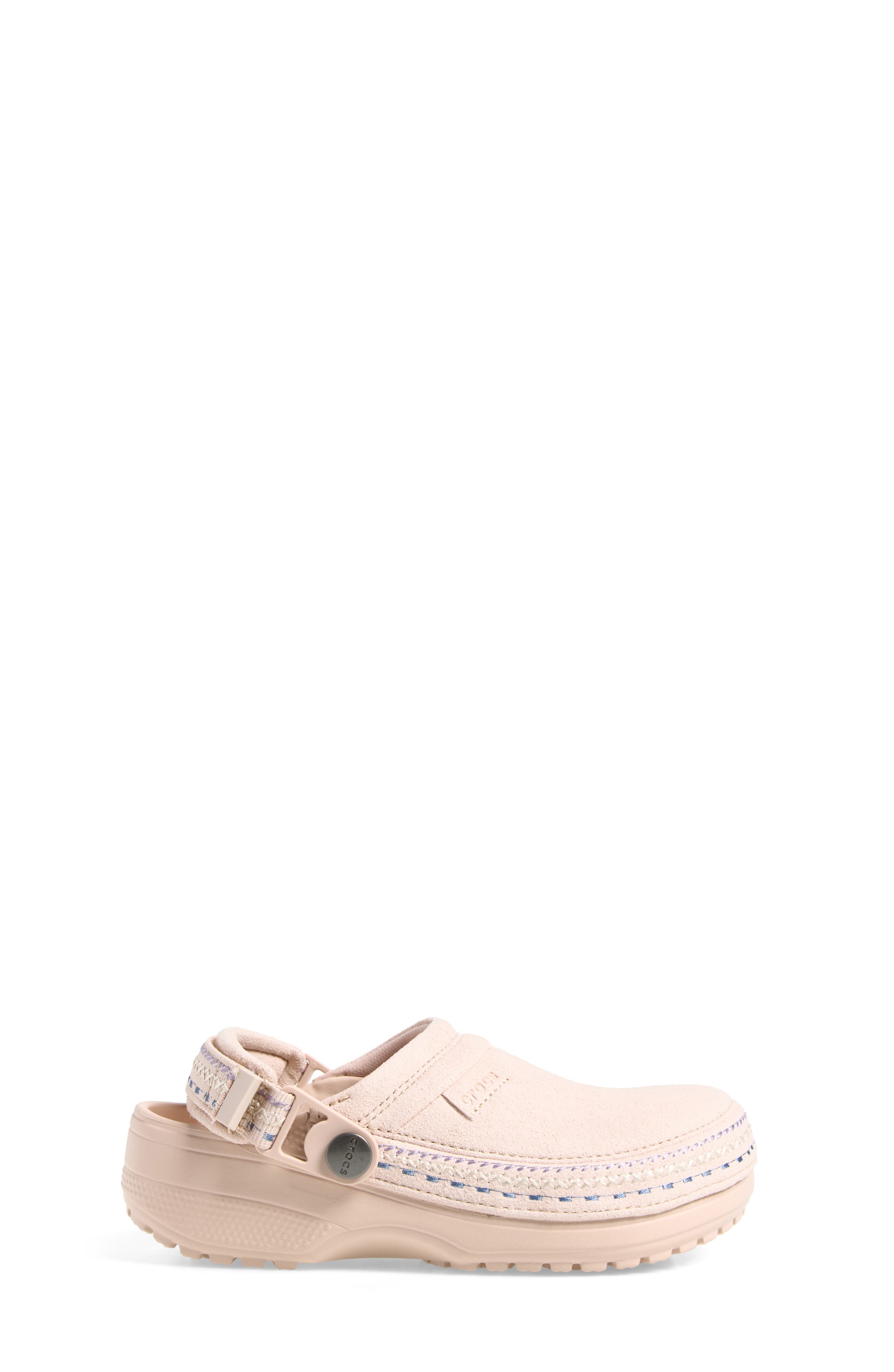 Kids' Crafted Faux Suede Stitch Clog, Alternate, color, QUARTZ