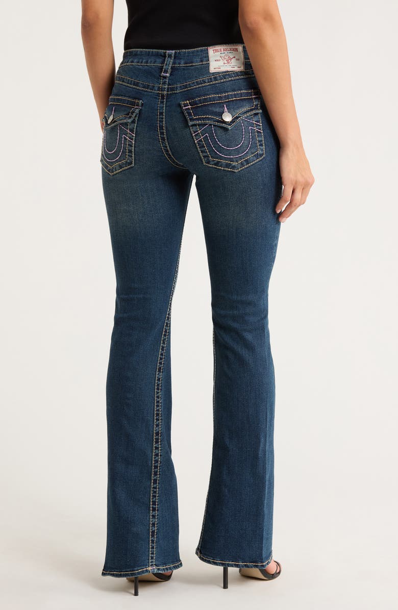 True Religion Joey Big T Flap Pocket Flare Leg Jeans, Alternate, color, Medium Amber Nights Wash