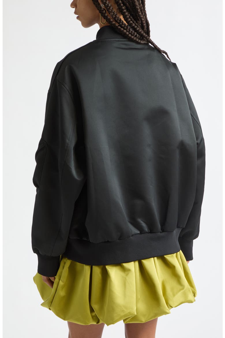 Bomber Jacket, Alternate, color, BLACK