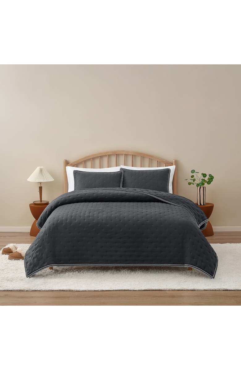 UGG<sup>®</sup> Devon UGGBraid Quilt & Shams Set, Alternate, color, Ink