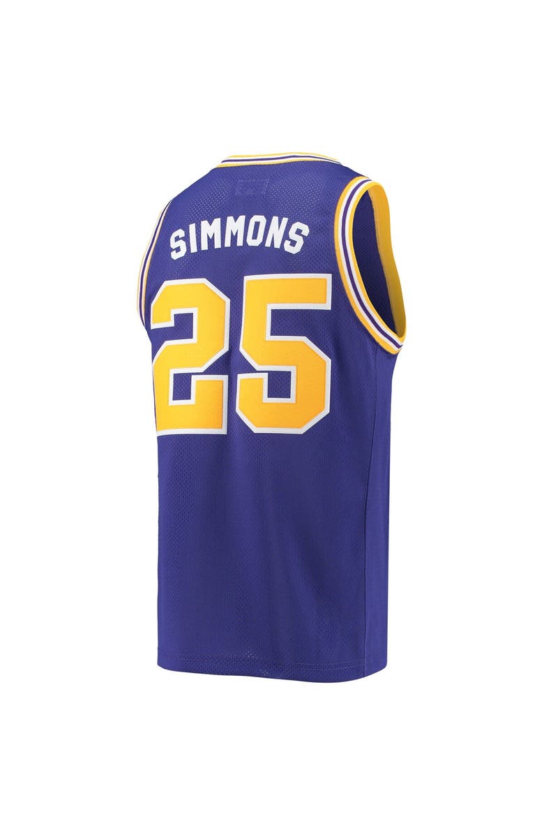Retro Brand Men's Original Retro Brand Ben Simmons Purple LSU Tigers Commemorative Classic Basketball Jersey, Alternate, color, 
