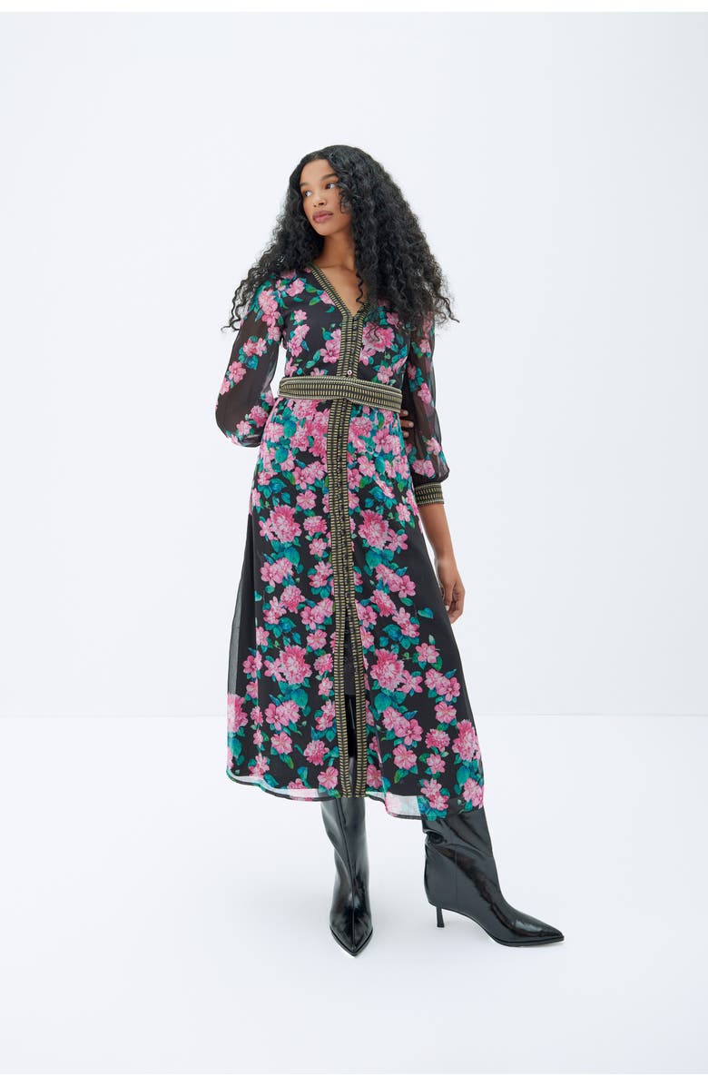 RAISHMA Athena Black Dress, Alternate, color, Black