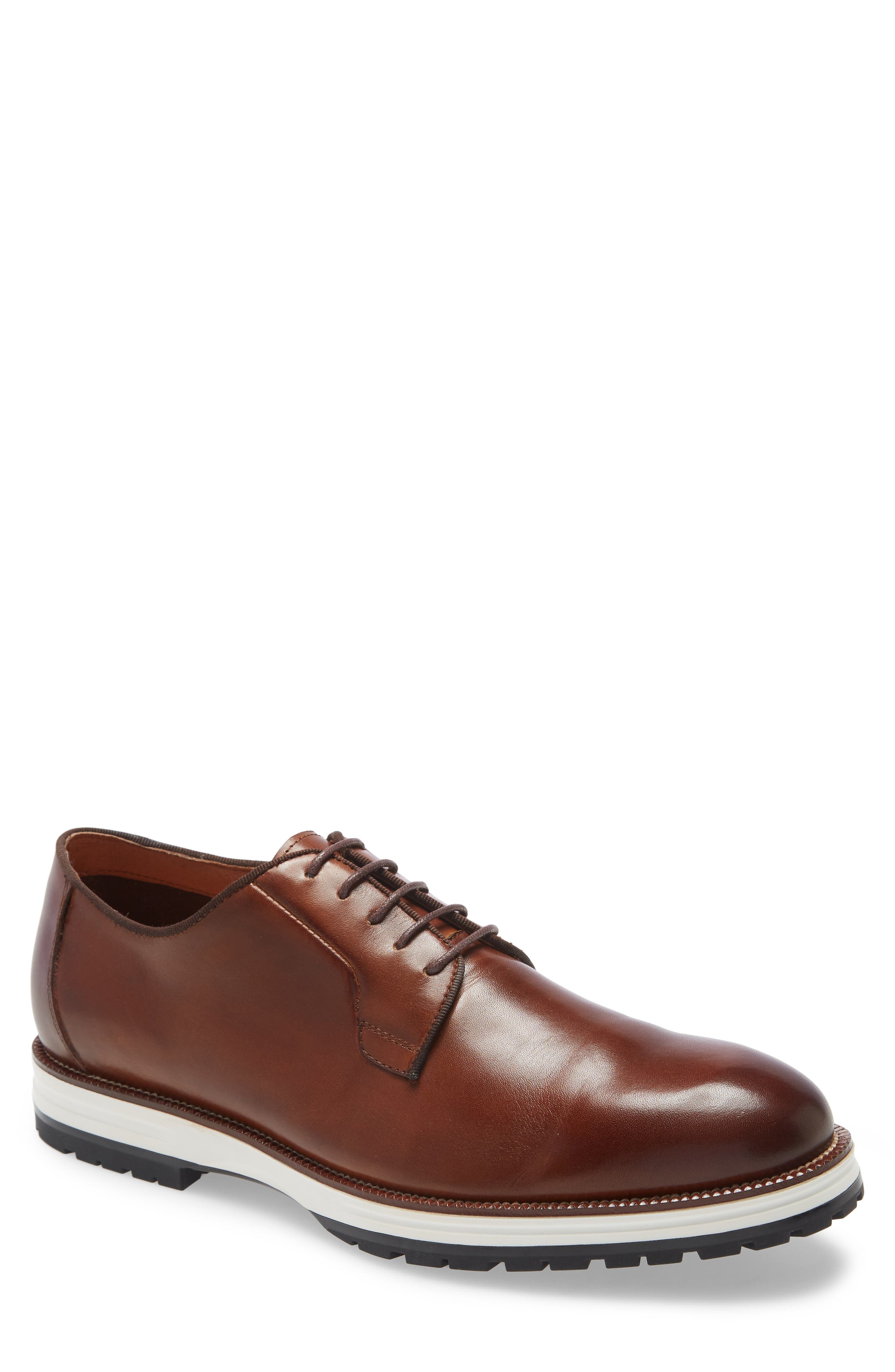 Ike Behar Structure Plain Toe Derby, Main, color, 