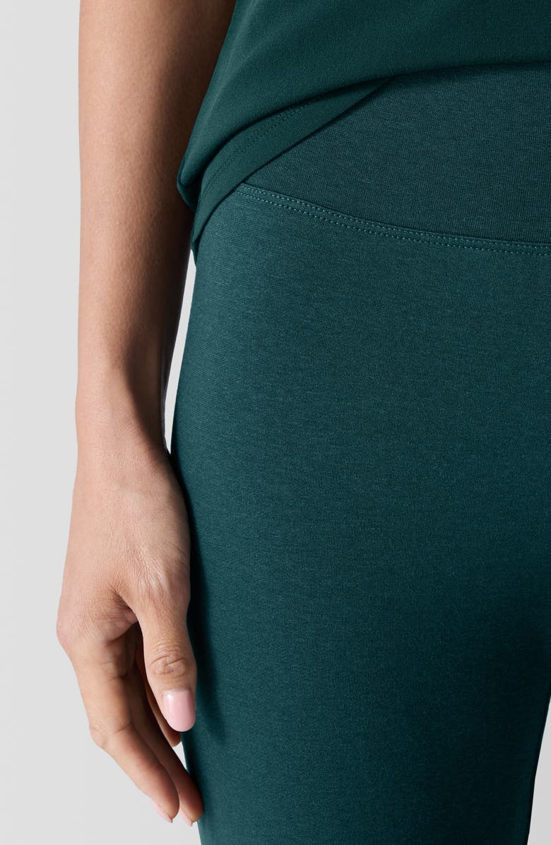 Eileen Fisher High Waist Ankle Leggings, Alternate, color, Pine