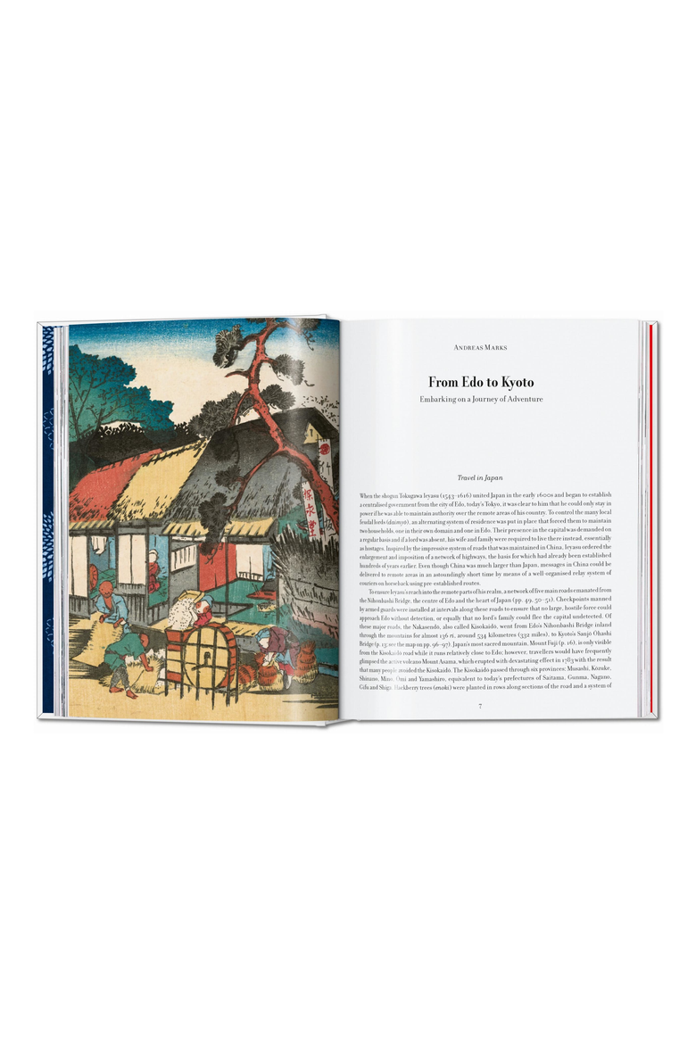Hiroshige and Eisen The Sixty-Nine Stations Along the Kisokaido 40th ed English French German Book, Alternate, color, Blue Multicolor