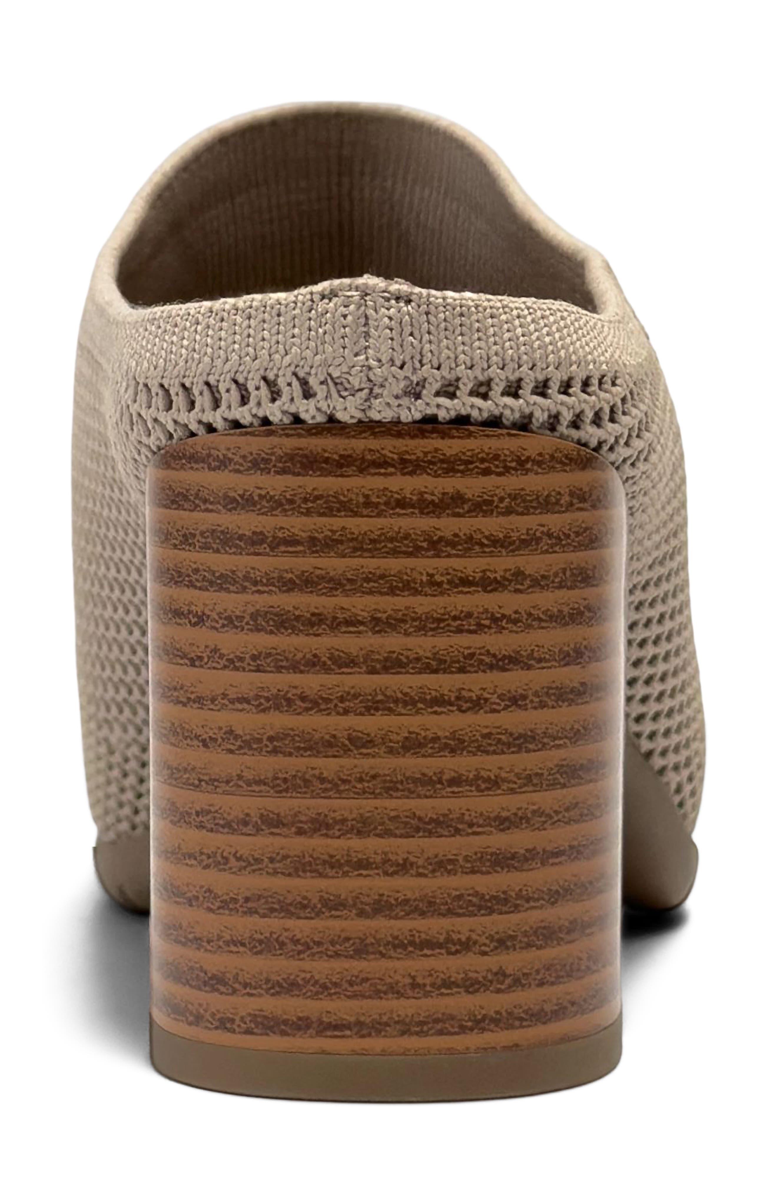 Maddy Knit Heeled Mule, Alternate, color, DUNE