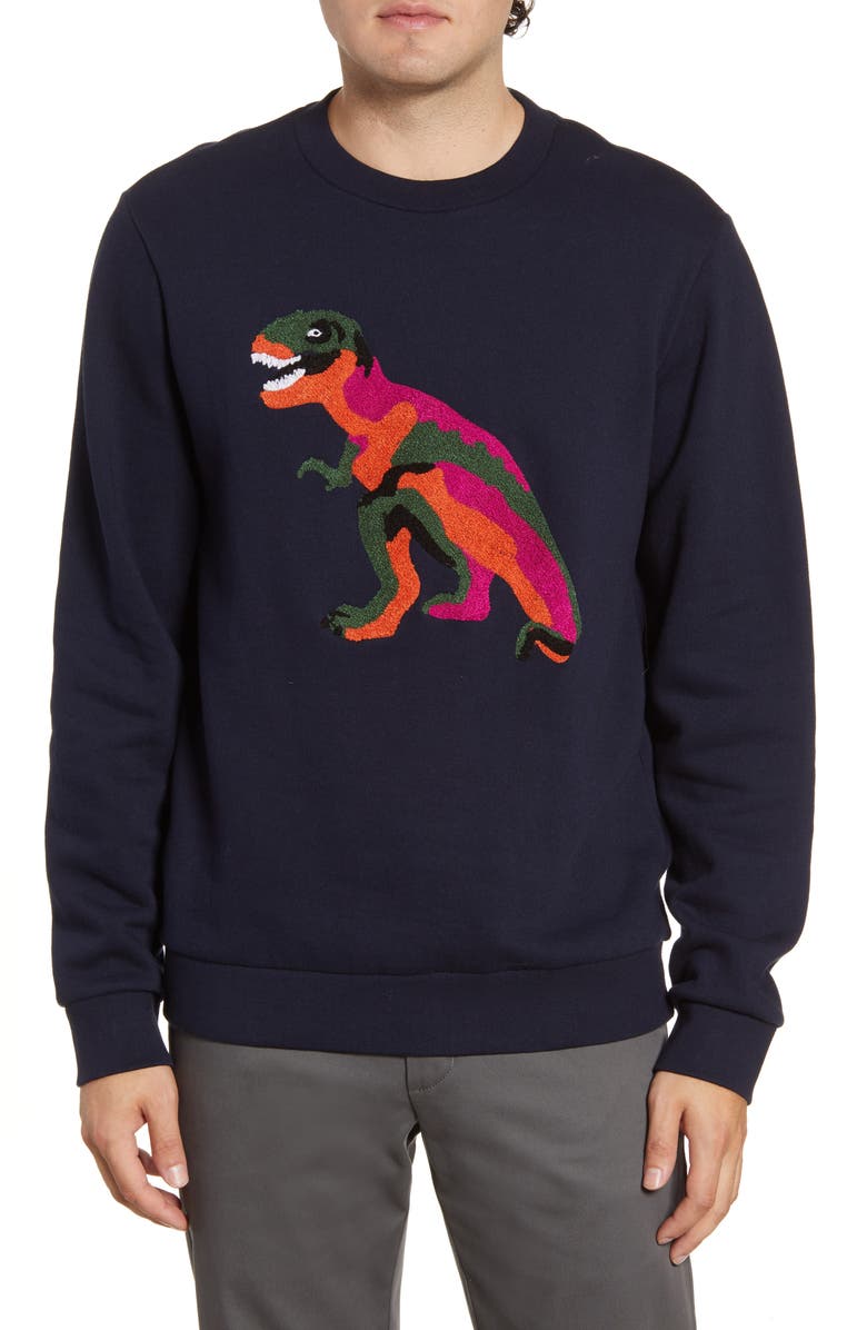 Bonobos Bouclé Dino Sweatshirt, Main, color, 