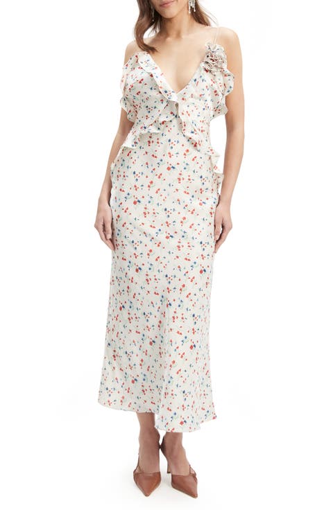 Olea Ruffle Maxi Dress