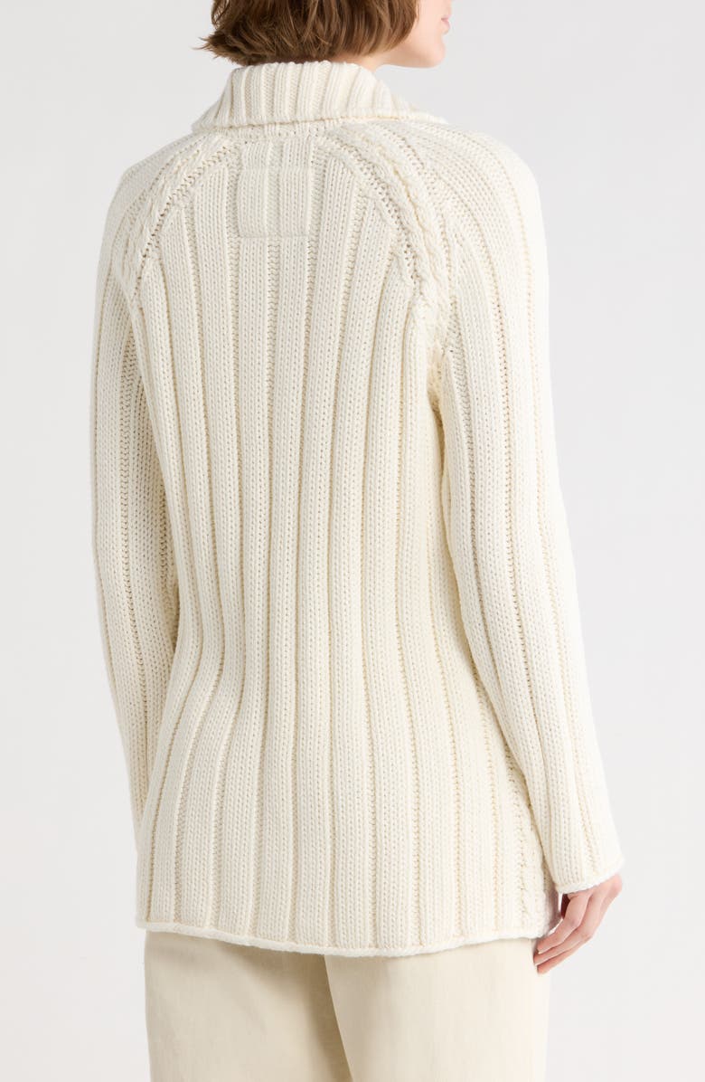 Frank & Eileen Cotswolds Cable Stitch Cotton Cardigan, Alternate, color, Ivory