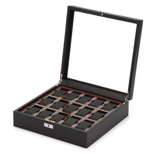 Wolf Roadster 15 Piece Watch Box In Black