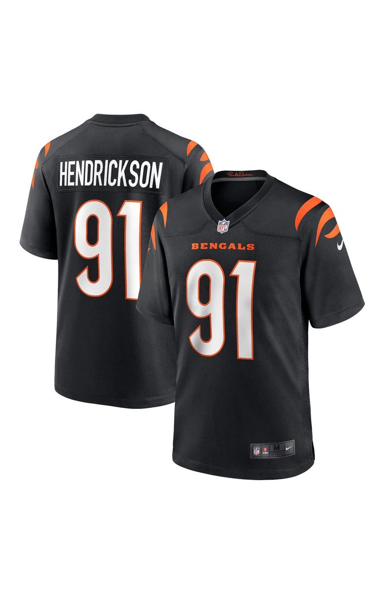Nike Men's Nike Trey Hendrickson Black Cincinnati Bengals Team Game Jersey, Alternate, color, 