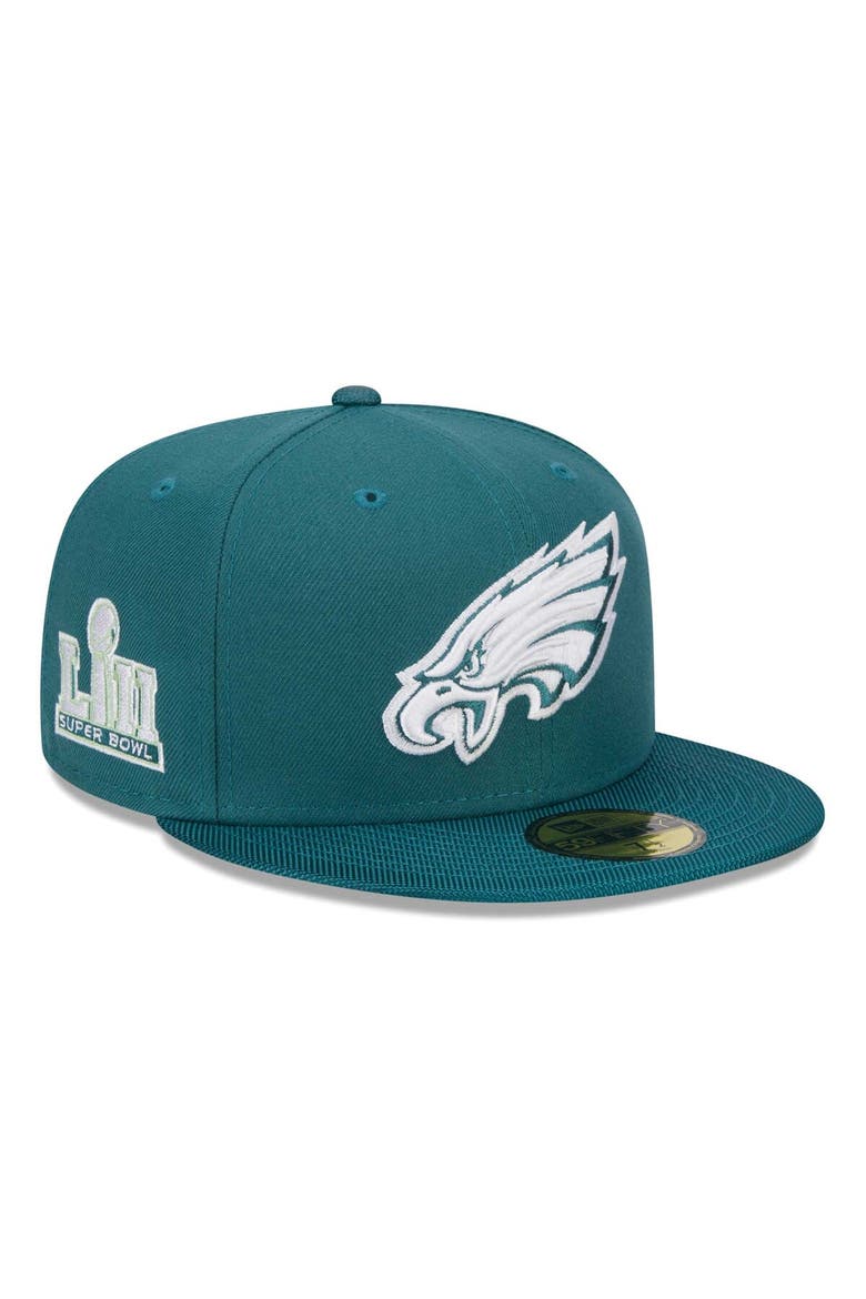 Men's New Era Midnight Green Philadelphia Eagles Active Ballistic 59FIFTY Fitted Hat, Main, color, Green