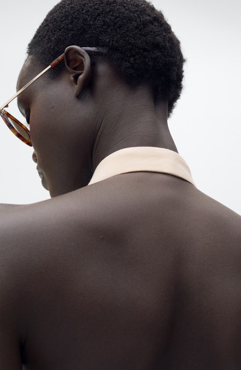 MANGO Pleated Halter Vest, Alternate, color, 