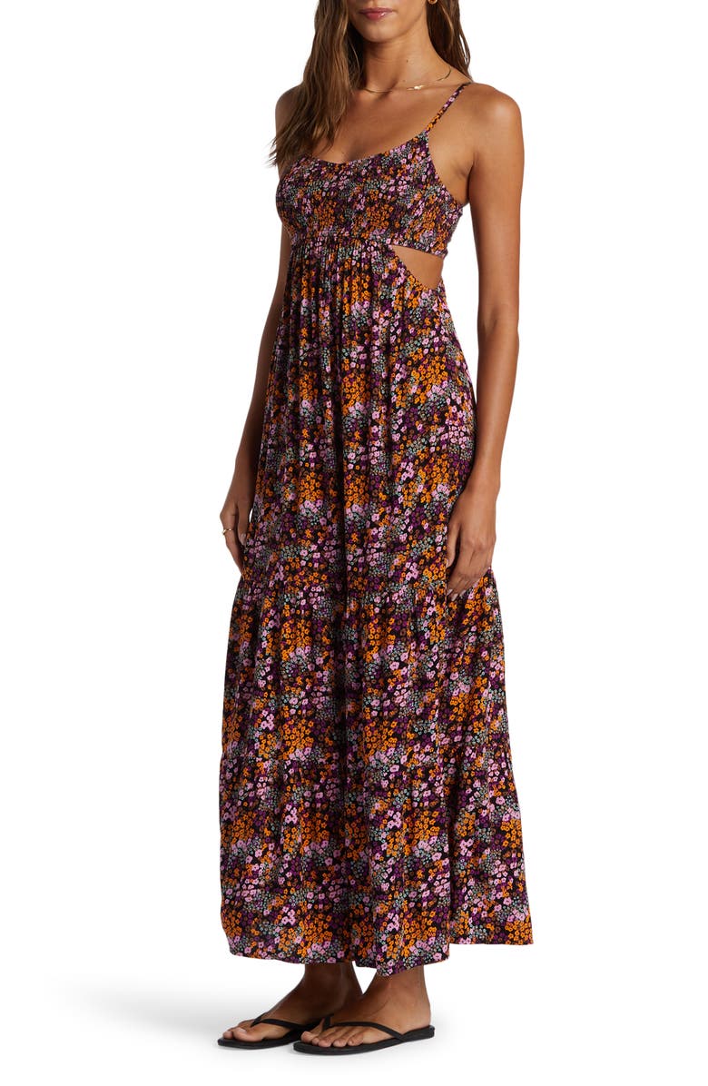Roxy Hot Tropics Cutout Maxi Dress, Alternate, color,