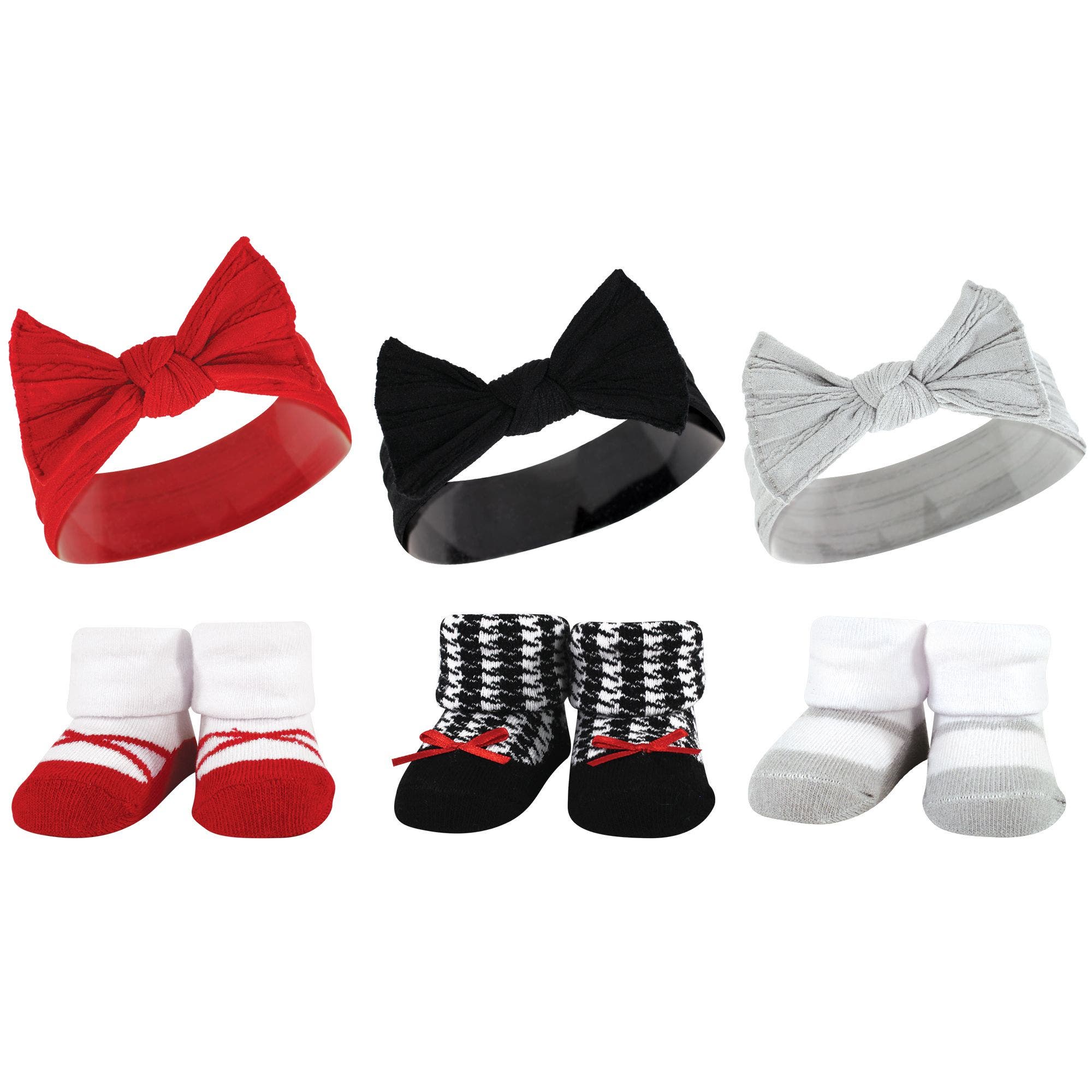 Red Houndstooth Bows