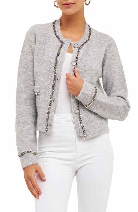 Endless Rose Sequin Trim Cardigan