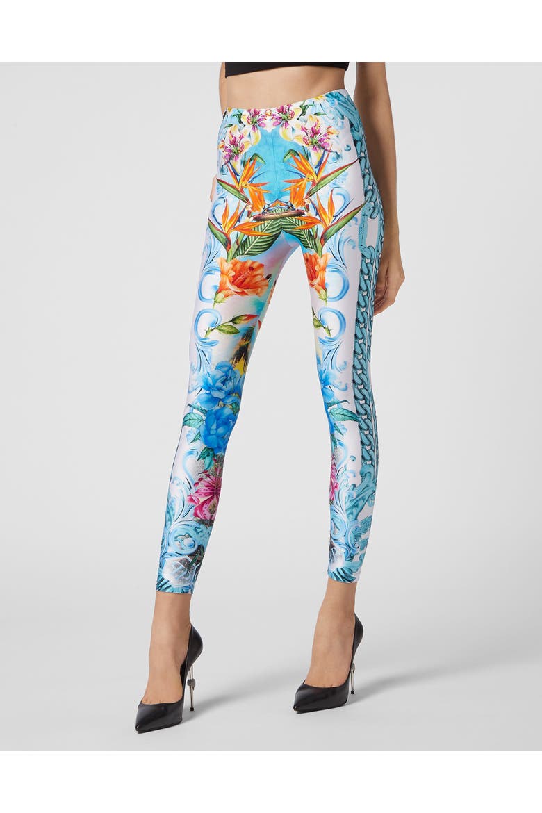 Leggings Hawaii Women, Main, color, lightblue