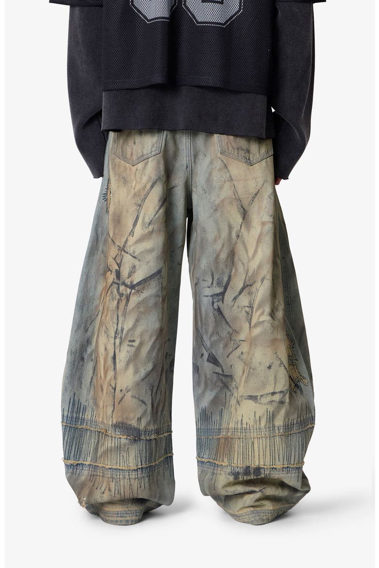 Stitched Barrel Jeans, Alternate, color, VINTAGE BLUE
