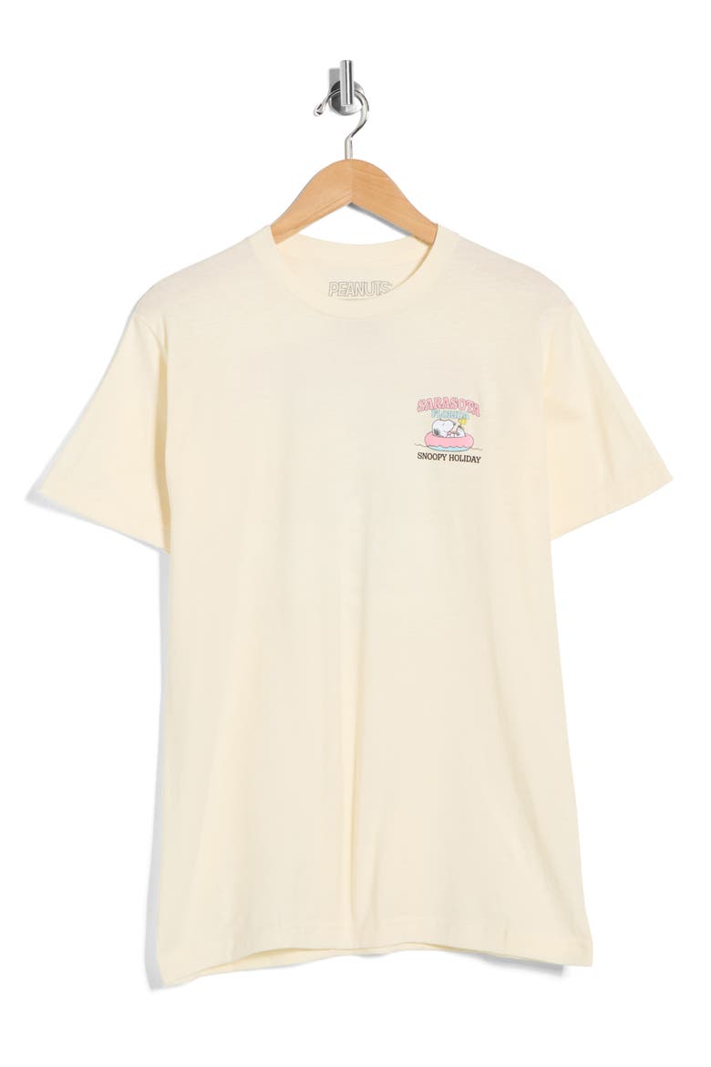 Peanuts Sarasota Graphic T-Shirt, Alternate, color, CREAM