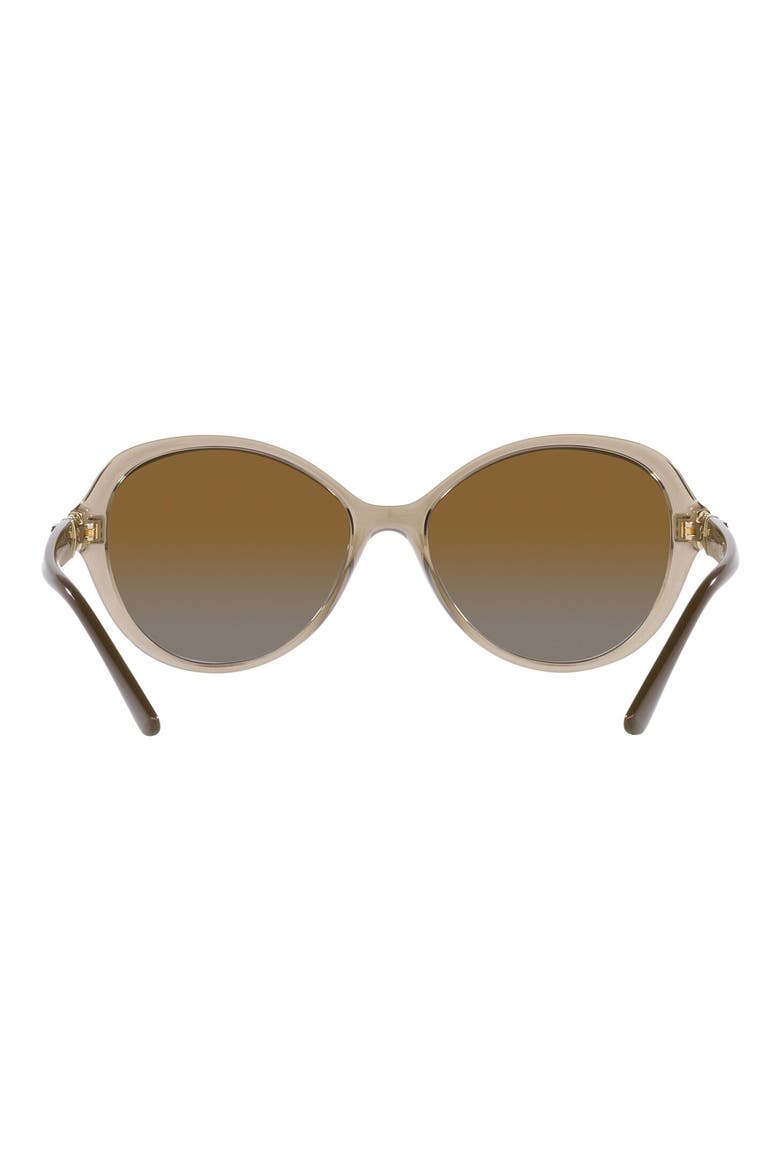 57mm Gradient Butterfly Sunglasses, Alternate, color, TRANSPAREN GREY