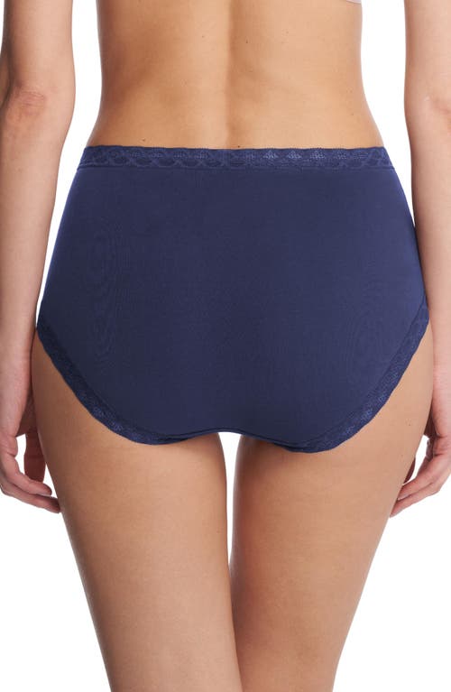 Natori Bliss Cotton Full Brief In Blue