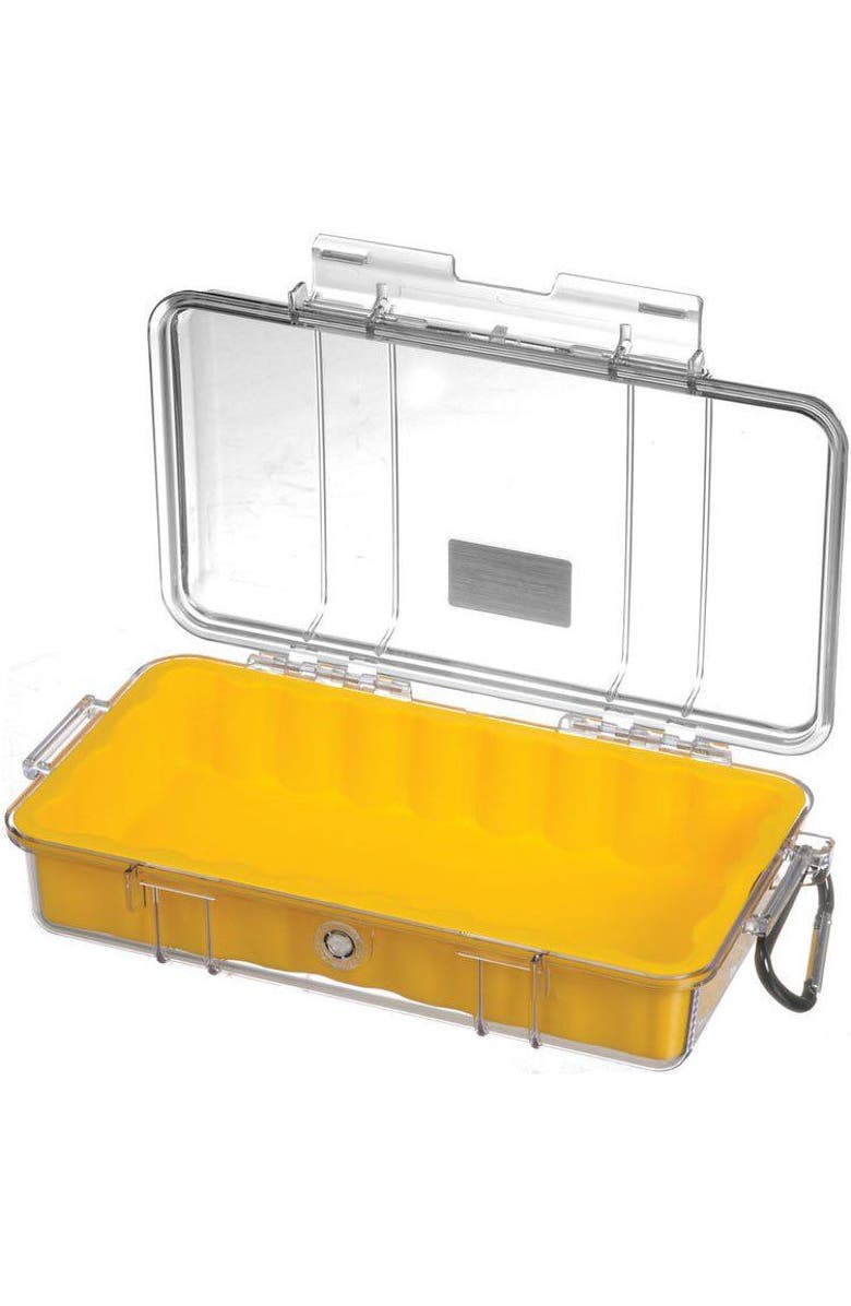 Pelican 1060 Micro Case for iPhone, Cell Phone, GoPro, Camera, and More, Alternate, color, Yellow