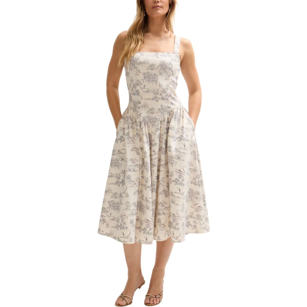 Lily And Lionel Hayley Corset Inspired Midi Dress In Brown